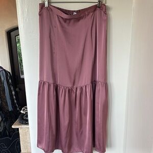 Topshop Dusty Rose A-Line Skirt